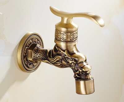 Antique Design Brass Outdoor Garden Laundry Room Faucet