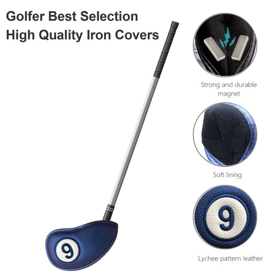 Numbered Magnetic Golf Head Covers