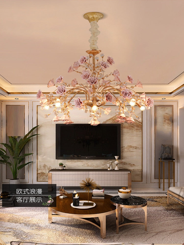 Romantic Style Crystal Chandelier