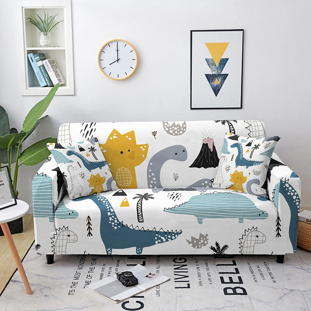 Enchanted Menagerie: Whimsical Animal Sofa Cover Series