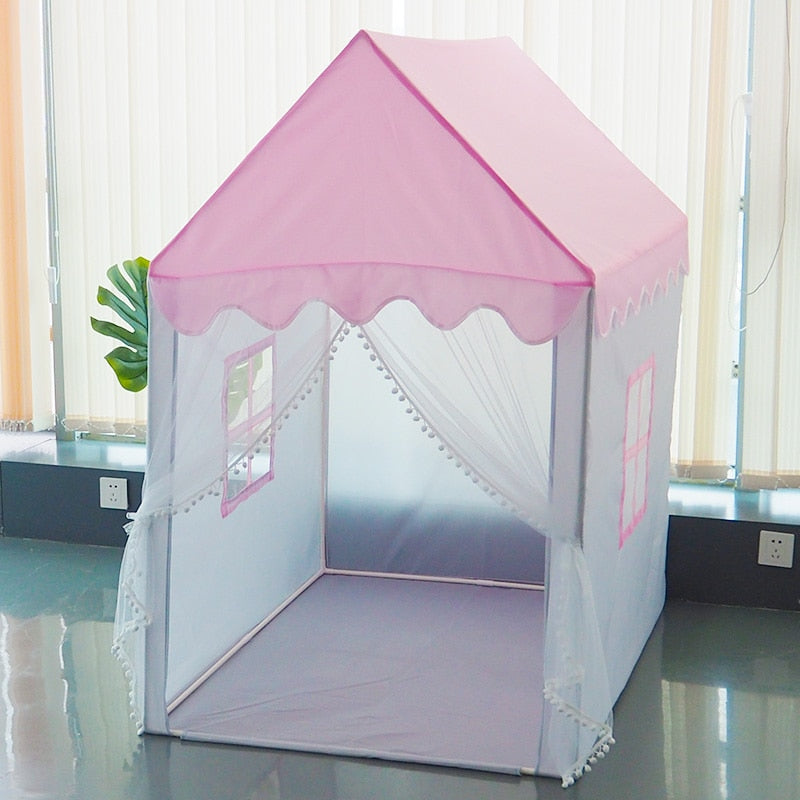 Children Playhouse Castle Indoor Tent With Lights