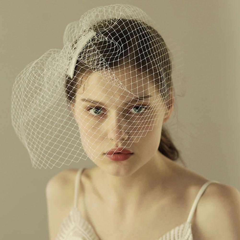 Classic Bridal Net Veil Hat