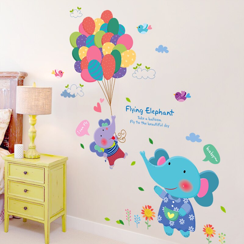 Kids and Babies Cute Cartoon Wall Art Stickers for Bedroom