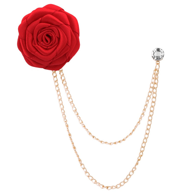 Rose Flower Lapel Pin