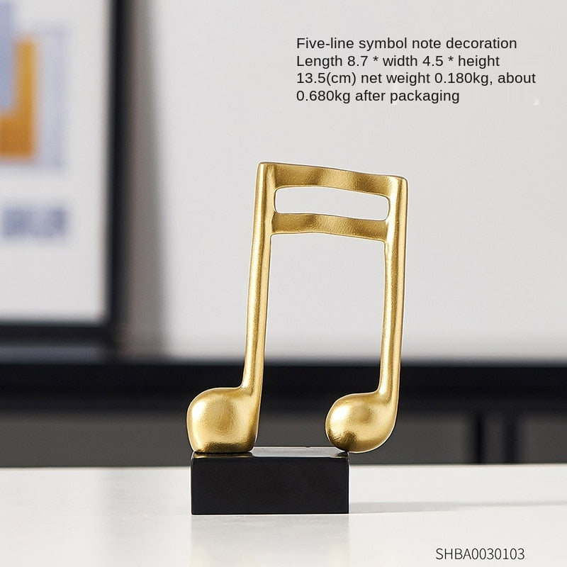 Music Note Figurine Art