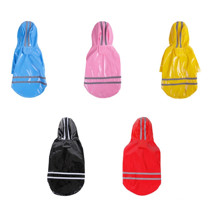 Pet Dog Reflective Strip Raincoat