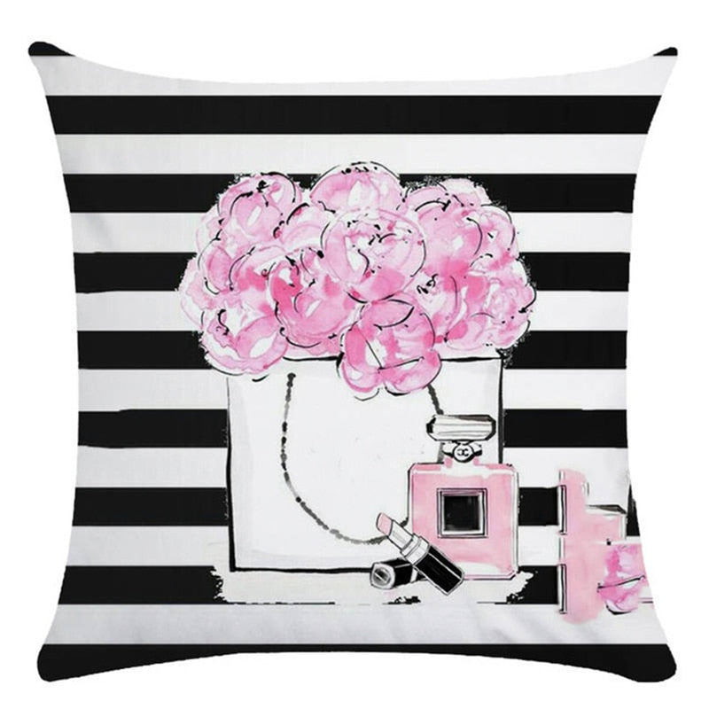 Fragrant Florals: Perfume & Bloom Pillow Case Collection