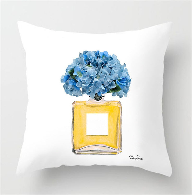 Fragrant Florals: Perfume & Bloom Pillow Case Collection