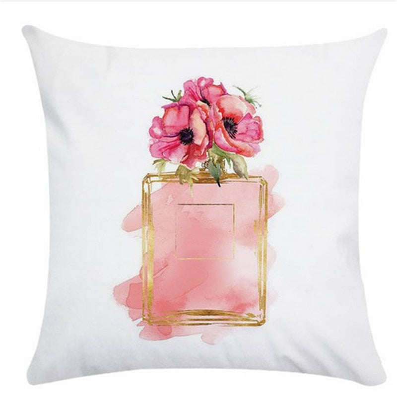 Fragrant Florals: Perfume & Bloom Pillow Case Collection