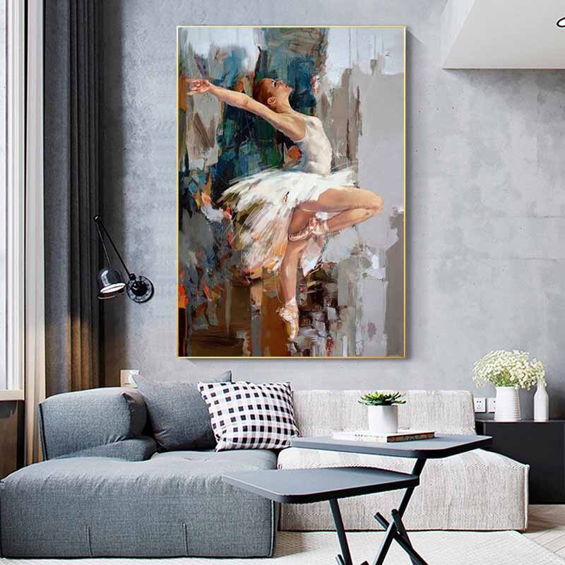 Abstract Dancing Art Ballerina