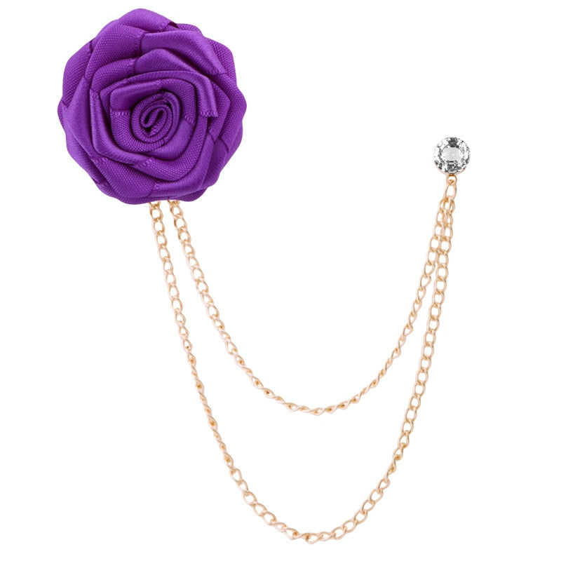 Rose Flower Lapel Pin