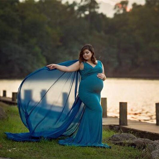 Chiffon Photoshoot Maternity Gown