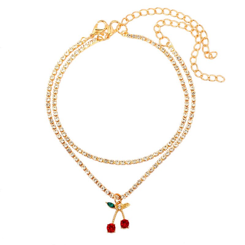 Women's Cherry Fruit Anklet