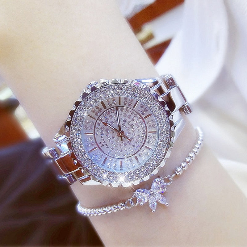 Women's Diamond Accent Watch & Bracelet Set