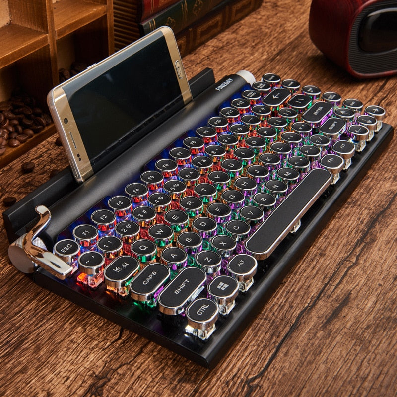 Vintage Style Typewriter Mechanical Keyboard