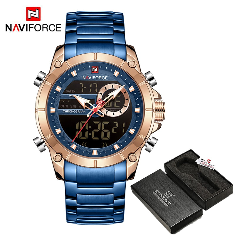 Men's Luxury Dual Display Wrist Watches