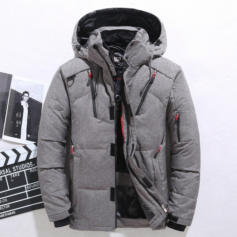 Men's Down Hoodie Winter Jacket