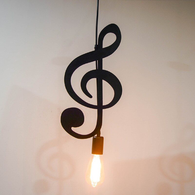 Music Art Pendant Suspension Ceiling Light (Without Bulb)