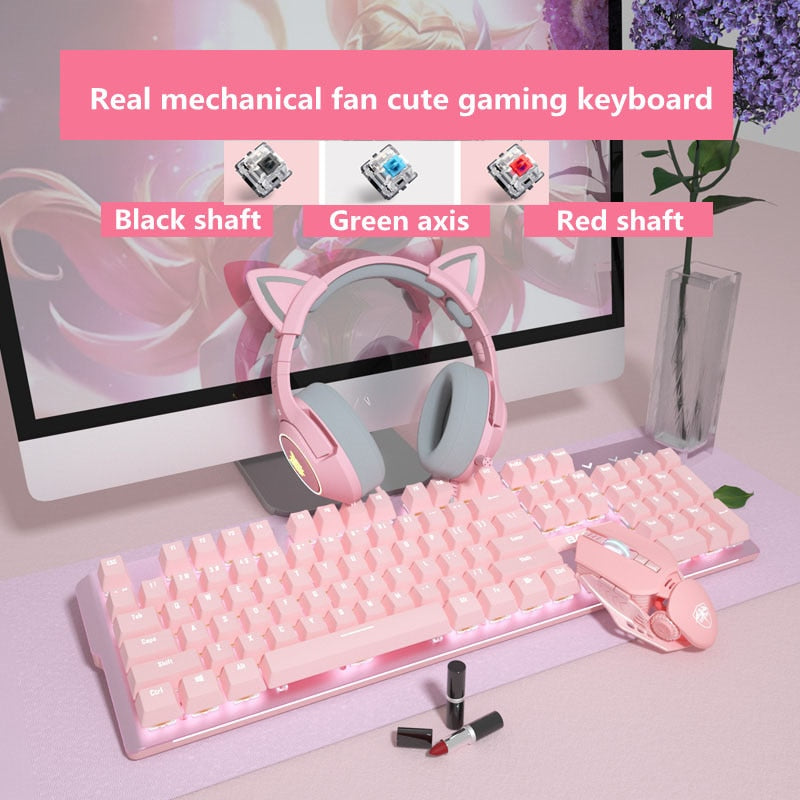 Pretty in Pink: True Gamer Mechanical Gaming Keyboard