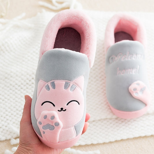 Kids Plush Warm House Slippers