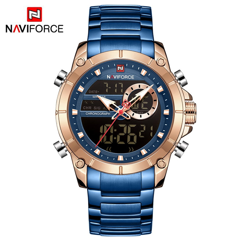 Men's Luxury Dual Display Wrist Watches