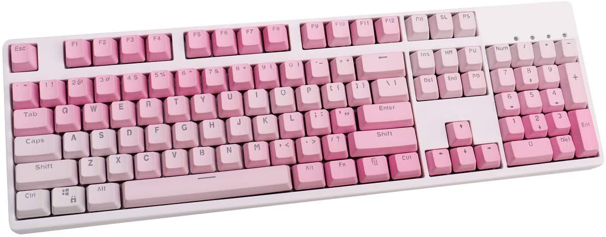 Pretty Pastel Backlit Keycap Keyboard