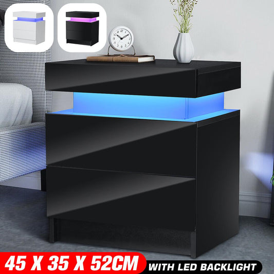 Lit Modern Coffee Table Night Stand