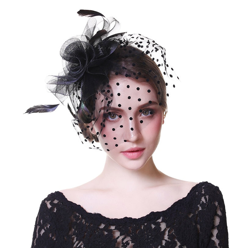 Lavish Net Fascinator Hat