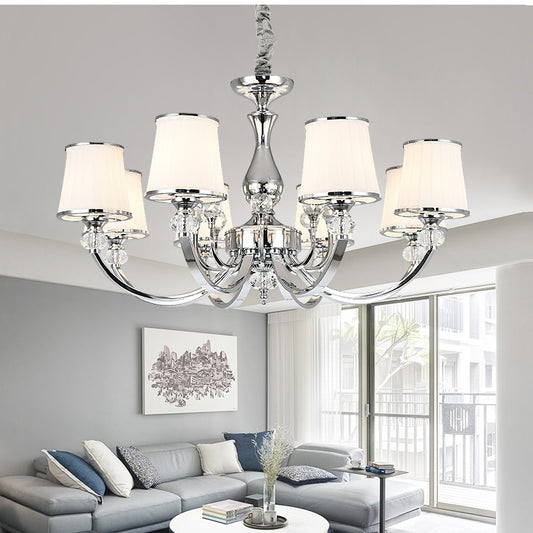 Lavish Home Chrome Chandelier