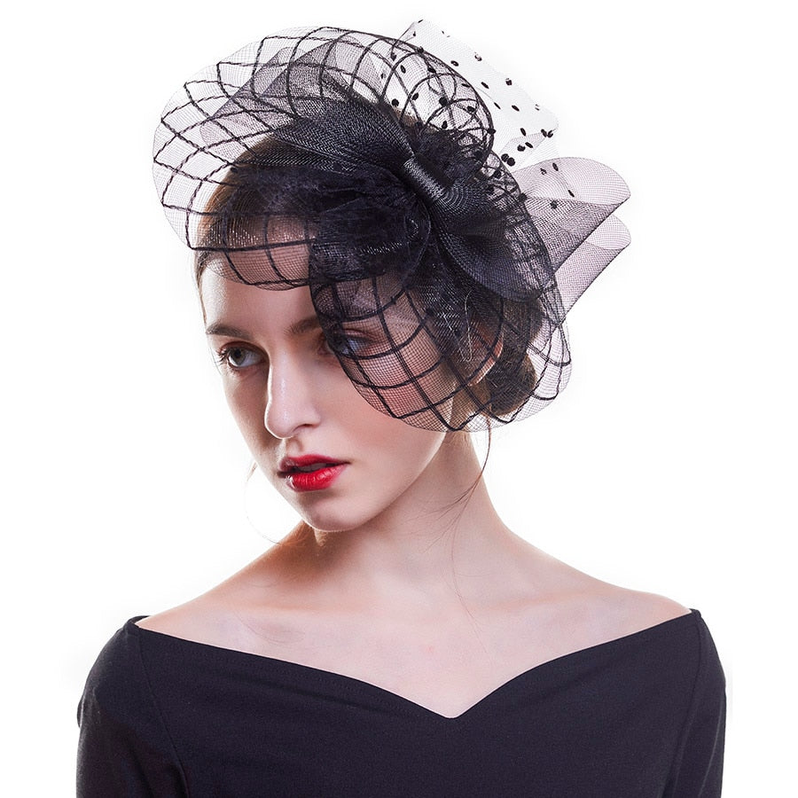 Lavish Net Fascinator Hat