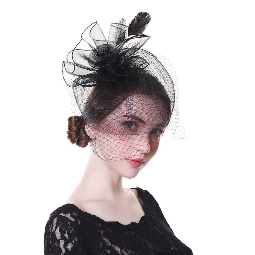 Lavish Net Fascinator Hat