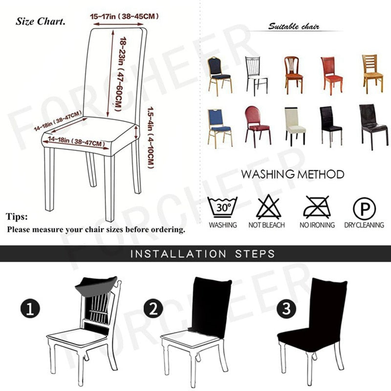 Dining Chair Multi Pattern Fabric Cover