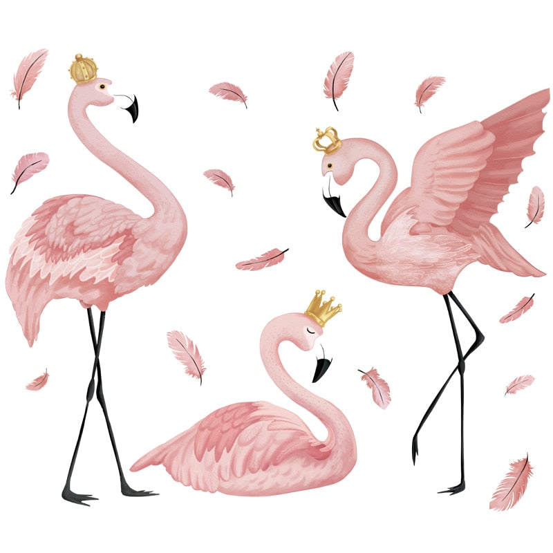 Flamingo Art Wall Mural