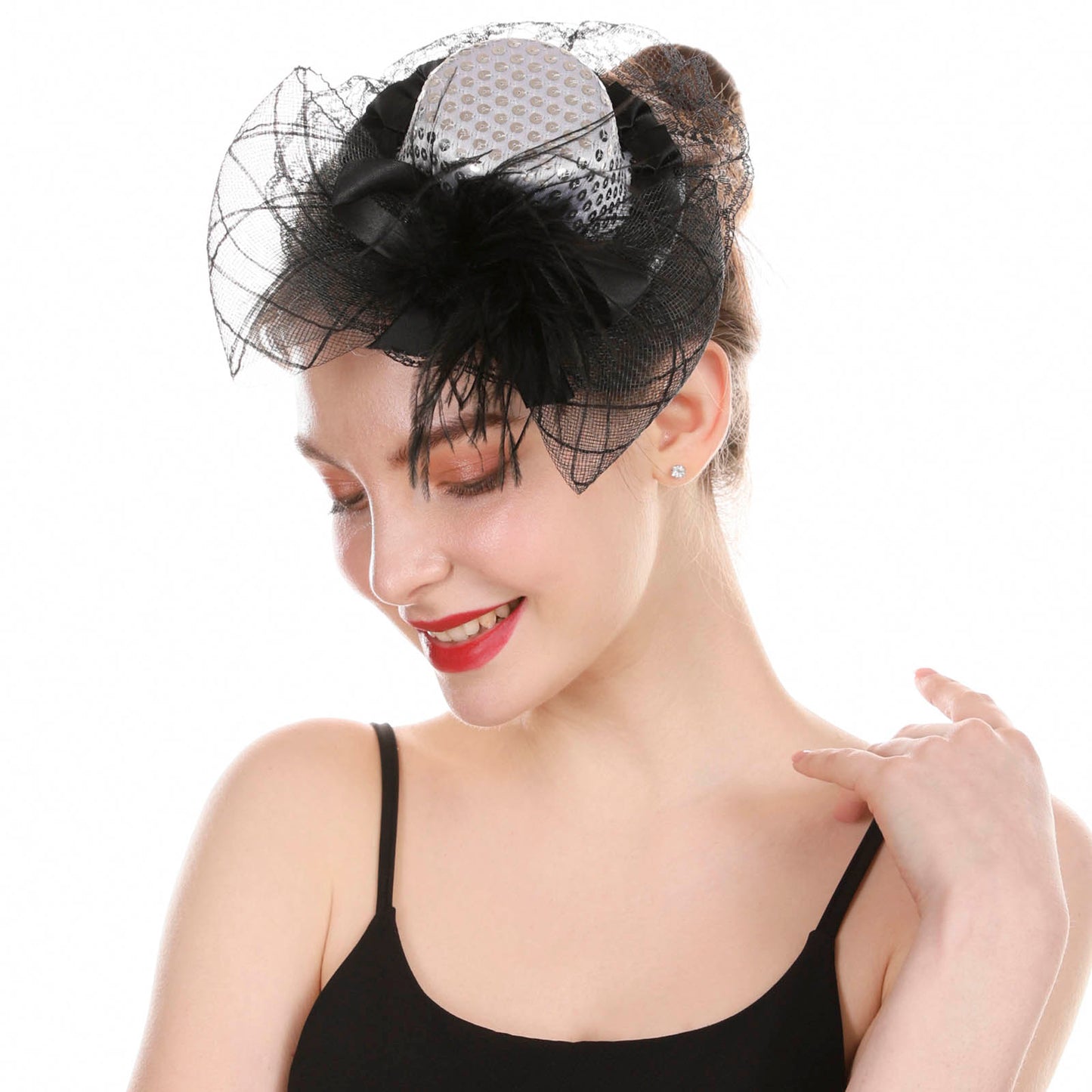 Lavish Net Fascinator Hat