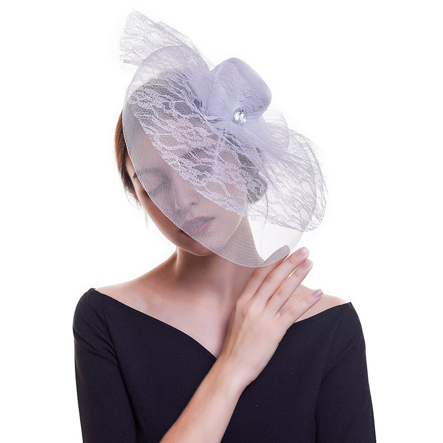 Lavish Net Fascinator Hat