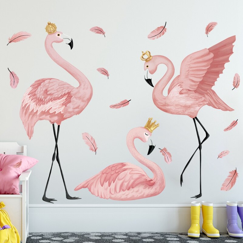 Flamingo Art Wall Mural