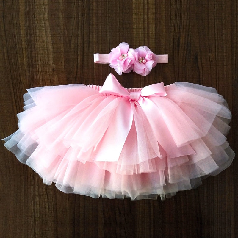 Baby Princess Picture Day Tulle Tutu & Headband Set