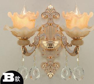 Antique Crystal Wall Lamp