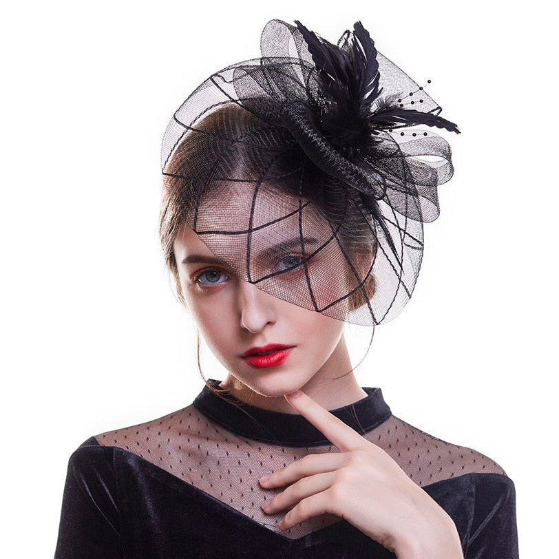 Lavish Net Fascinator Hat