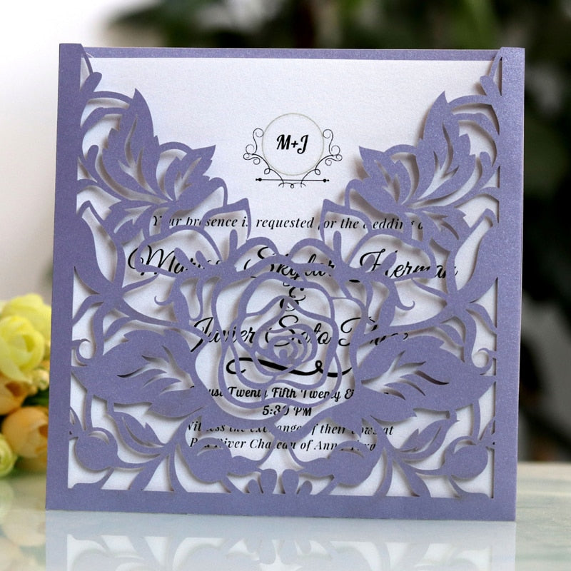 Laser Cut Party & Wedding Invitation Set