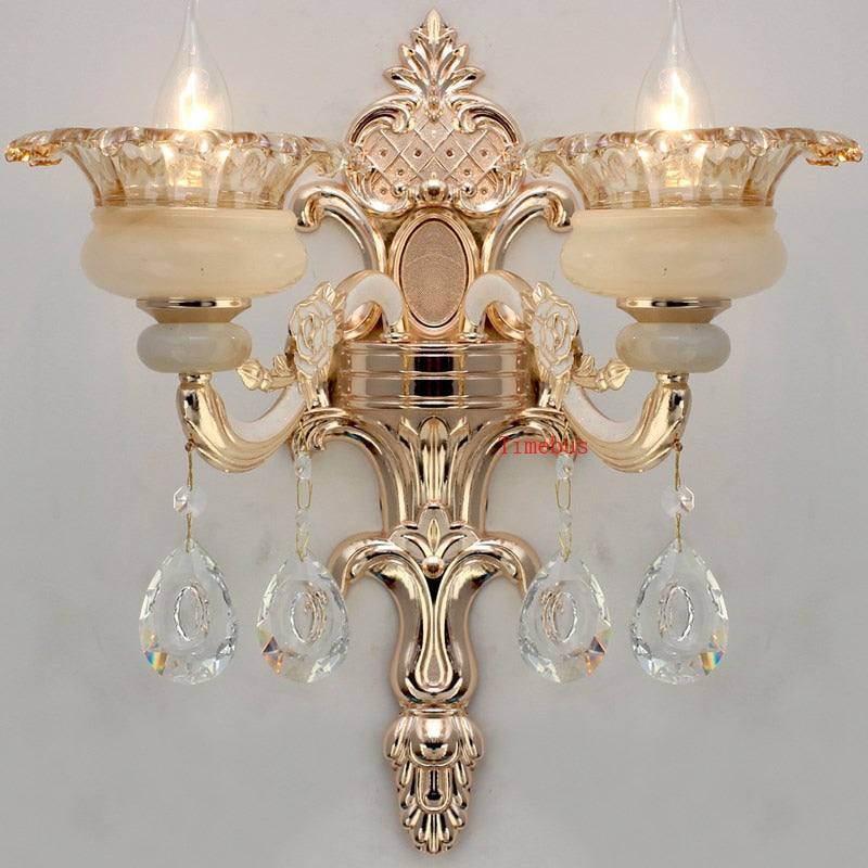 Antique Crystal Wall Lamp