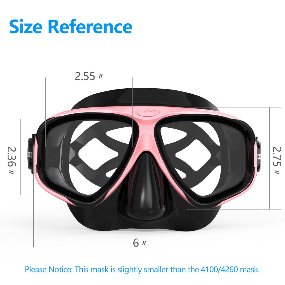 Scuba Diving Pro Mask and Tube Set