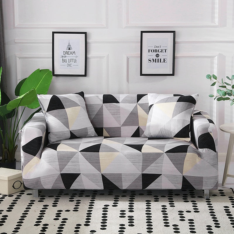 Modern Geometric Sofa Cover – Transform Your Living Room