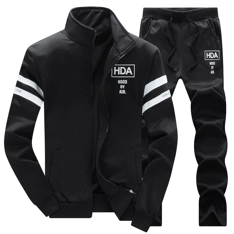 Men's Sports Sweatshirt & Pants Two Piece Set