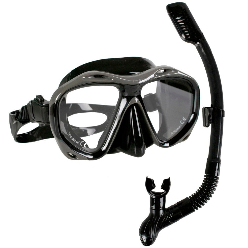 Scuba Diving Mask and Breath Tube Set