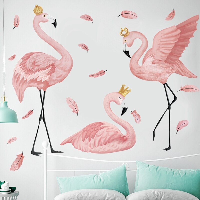 Flamingo Art Wall Mural