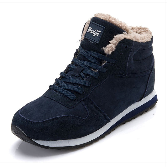 Men's Winter Fur Lined Ankle Shoes