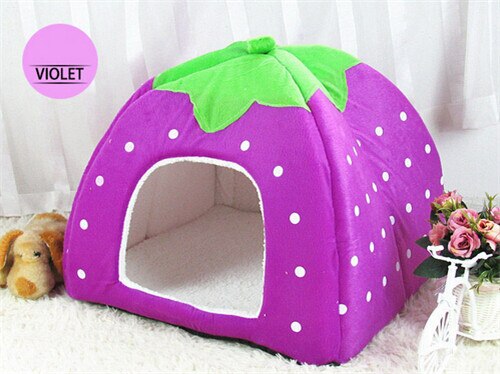 Cozy Pet Foldable Strawberry Nest Bed