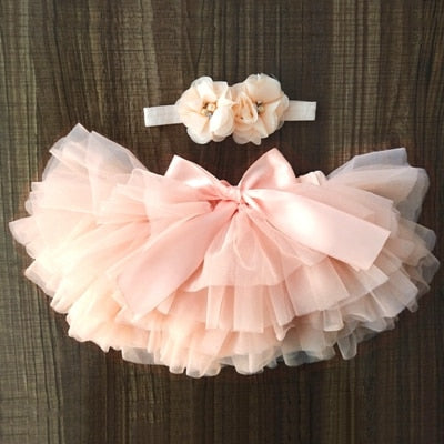 Baby Princess Picture Day Tulle Tutu & Headband Set