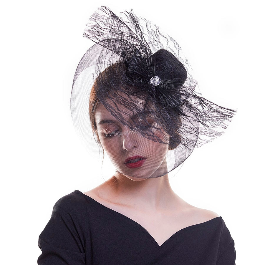 Lavish Net Fascinator Hat